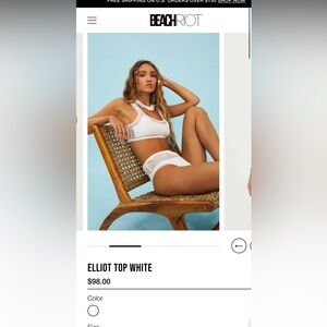 Brand new Beach Riot Crochet Bikini